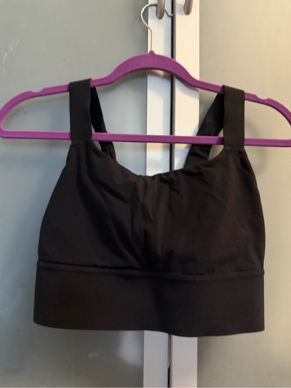 Athleta Black Wide-Strap Sports Bra